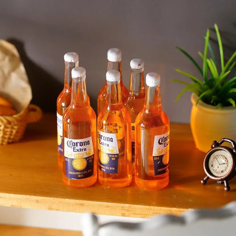 6pcs/set Yellow Dollhouse Miniature Beer Bottle Resin Model Beverage Mini Bottle Accessories Props Wine Bottle Shooting DIY E0B1
6pcs/set Yellow Dollhouse Miniature Beer Bottle Resin Model Beverage Mini Bottle Accessories Props Wine Bottle Shooting DIY E0B1