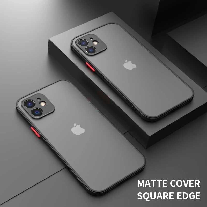 Luxury Matte Transparent Square Silicone Edge Case for iPhone 12 11 Pro XS Max Mini X Xr 7 8 Plus SE 2020 Shockproof Cover Coque
Luxury Matte Transparent Square Silicone Edge Case for iPhone 12 11 Pro XS Max Mini X Xr 7 8 Plus SE 2020 Shockproof Cover Coque