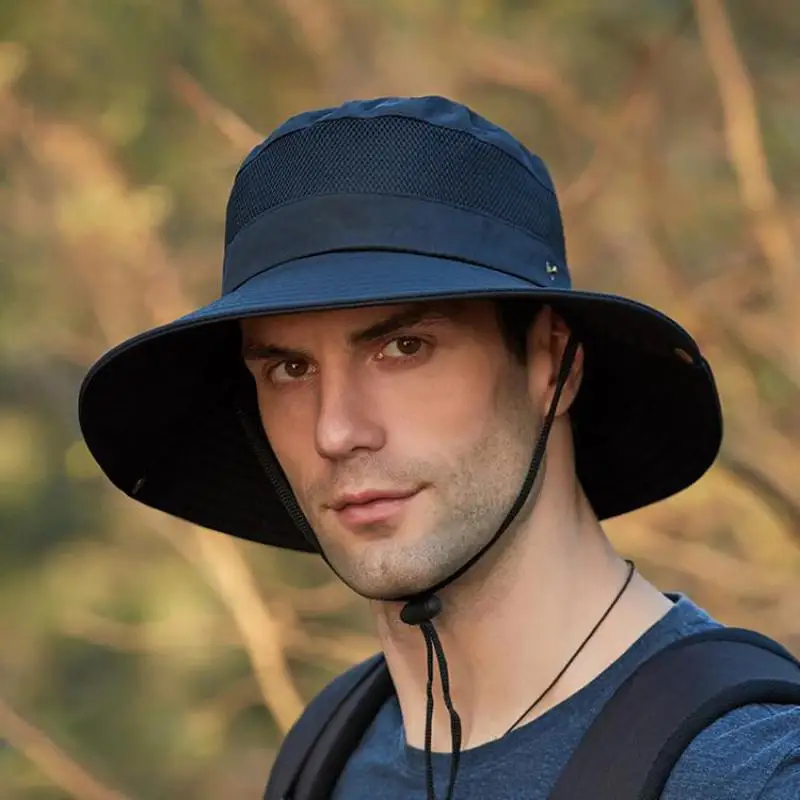 Mesh Breathable Fisherman Hat Men's Outdoor Sports Climbing Hat Ladies Leisure All-match Sunscreen Breathable Big Eaves Sun Hat
Mesh Breathable Fisherman Hat Men's Outdoor Sports Climbing Hat Ladies Leisure All-match Sunscreen Breathable Big Eaves Sun Hat