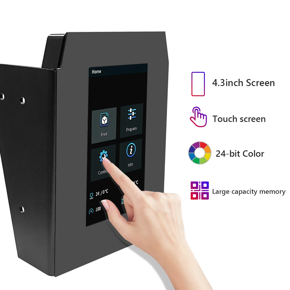 4,3 дюймовый сенсорный экран для 3D-принтера, ЖК-дисплей для CREALITY Ender 3/Ender 3S/Ender 3 Pro/Ender 3 V2, аксессуары для принтера
4,3 дюймовый сенсорный экран для 3D-принтера, ЖК-дисплей для CREALITY Ender 3/Ender 3S/Ender 3 Pro/Ender 3 V2, аксессуары для принтера