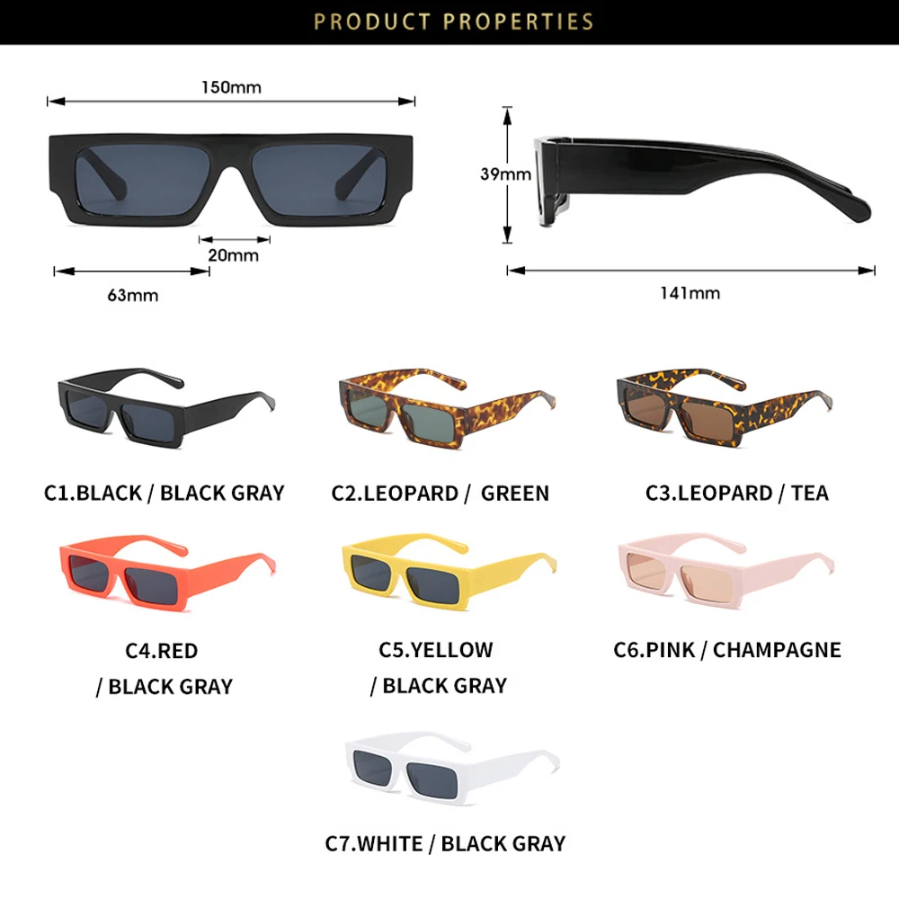 Brand Small Rectangle Sun Glasses Women Shades Vintage Retro Square Black Sunglasses 2021 Luxury Glasses Men Decoration Eyewear
Brand Small Rectangle Sun Glasses Women Shades Vintage Retro Square Black Sunglasses 2021 Luxury Glasses Men Decoration Eyewear