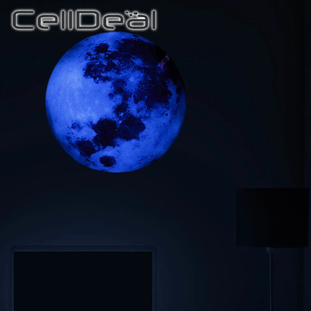30cm 3D Wall Stickers Luminous Moon Stickers Glow In The Dark for Living Home Kids Bedroom Decor Fluorescent Green Blue Stickers
30cm 3D Wall Stickers Luminous Moon Stickers Glow In The Dark for Living Home Kids Bedroom Decor Fluorescent Green Blue Stickers