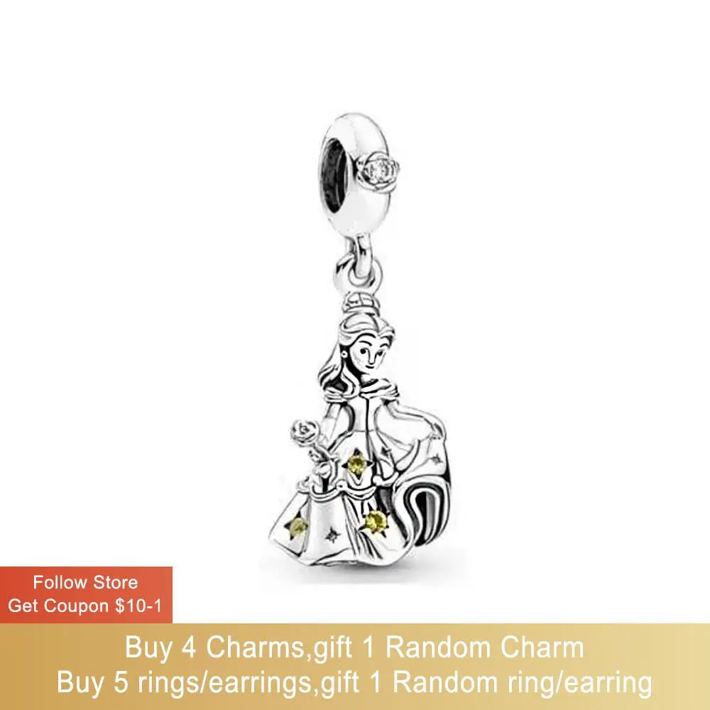 Volayer 925 Sterling Silver Beads Yellow diamond princess Bead fit Original Pandora Bracelets for Women Jewelry Making Gift
Volayer 925 Sterling Silver Beads Yellow diamond princess Bead fit Original Pandora Bracelets for Women Jewelry Making Gift