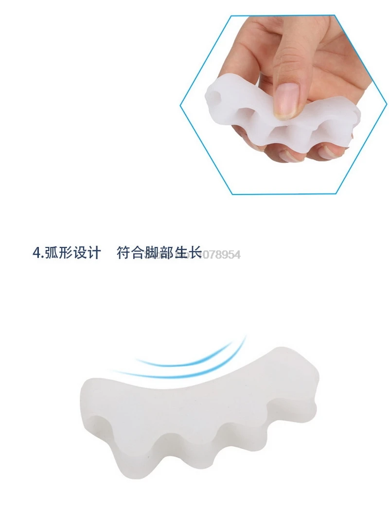 by ems or dhl 200Pairs Separator Foot Care Gel Hallux Valgus Correction Separators | Красота и здоровье