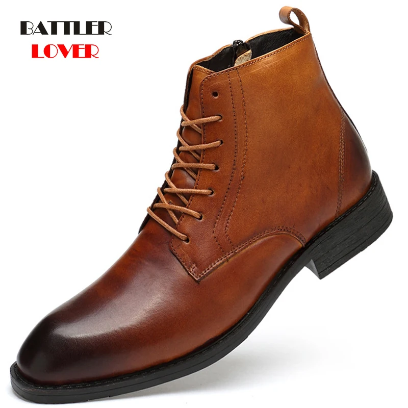 Genuine Cow Leather Martin Boot For Men 2021 Natural Leather Waterproof Bussiness Winter Warm Snow Boot Male Lace-Up Rubber Shoe
Genuine Cow Leather Martin Boot For Men 2021 Natural Leather Waterproof Bussiness Winter Warm Snow Boot Male Lace-Up Rubber Shoe