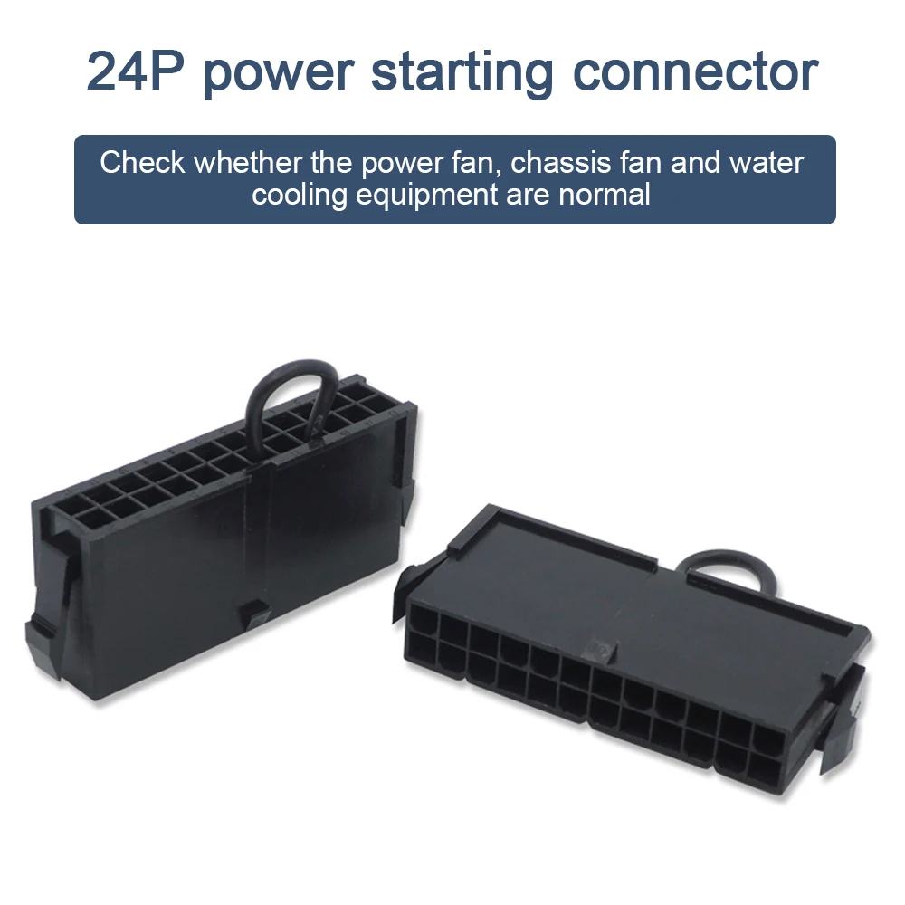 24Pin Power Adapter Power Supply Jump Start Bridging Nylon Connector for Motherboard Chassis Fan Water Cooling Parts Testing
24Pin Power Adapter Power Supply Jump Start Bridging Nylon Connector for Motherboard Chassis Fan Water Cooling Parts Testing