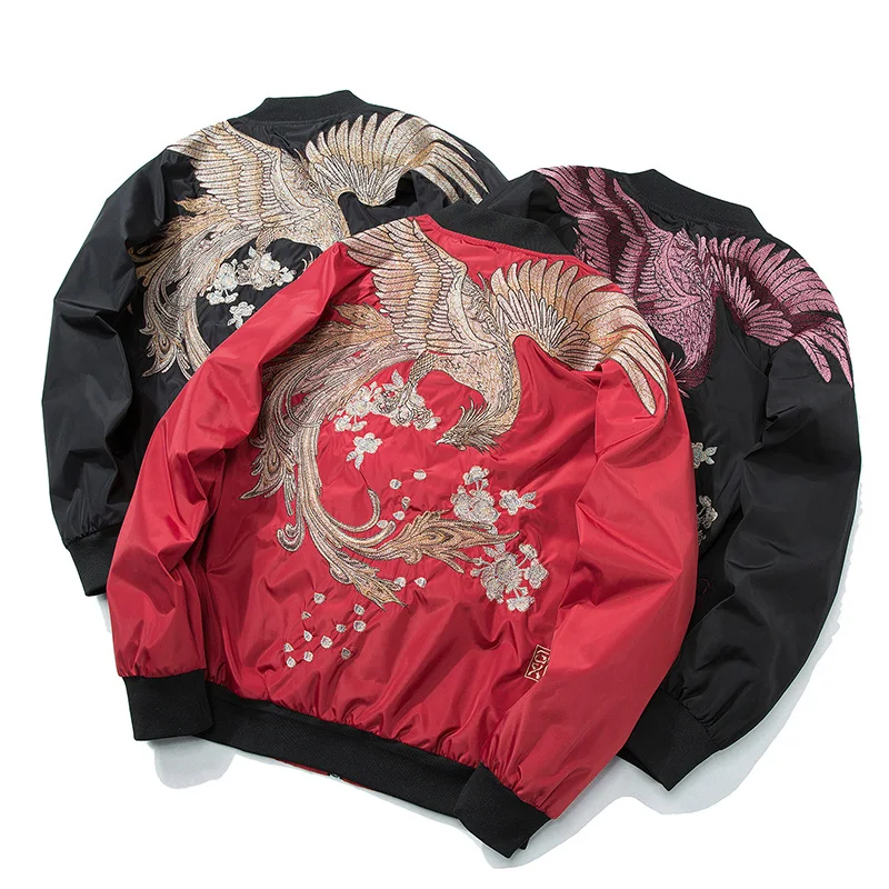 Phoenix Embroidery Bomber Jacket Coat 2021 Spring Japanese Streetwear Casual Outwear Hip Hop Bomber Jackets XS-XXXL
Phoenix Embroidery Bomber Jacket Coat 2021 Spring Japanese Streetwear Casual Outwear Hip Hop Bomber Jackets XS-XXXL