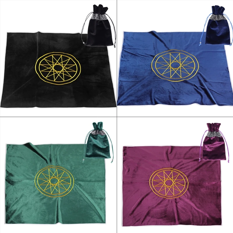 Art Divination Velvet Table Cloth Pagan Altar Astrology Tablecloth with Cards Bag 80x80cm
Art Divination Velvet Table Cloth Pagan Altar Astrology Tablecloth with Cards Bag 80x80cm