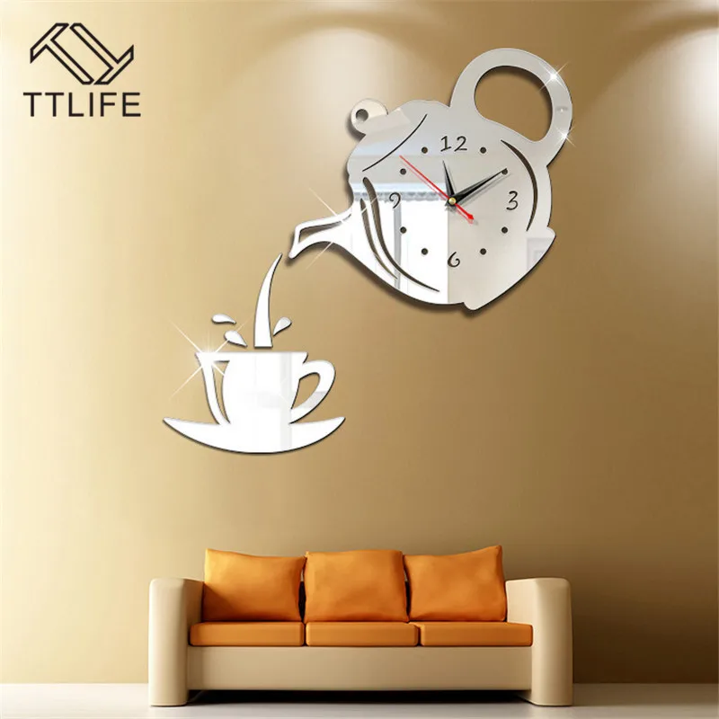 TTLIFE Multicolor Plastic Teapot Wall Clock 3D Wall Sticker Acrylic Removable Mirror Wall Sticker Home Mirror Sticker Mural 2020
TTLIFE Multicolor Plastic Teapot Wall Clock 3D Wall Sticker Acrylic Removable Mirror Wall Sticker Home Mirror Sticker Mural 2020