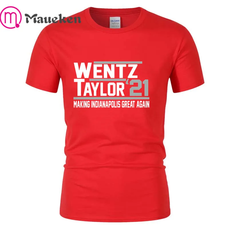 Carson Wentz Taylor make Indianapolis great again Short Sleeve men women unisex Casual Fashion Tees Shirts Harajuku Summer Tops
Carson Wentz Taylor make Indianapolis great again Short Sleeve men women unisex Casual Fashion Tees Shirts Harajuku Summer Tops