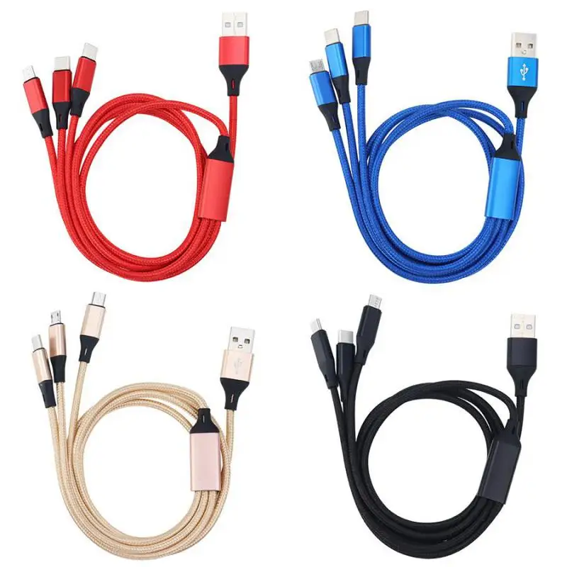 3 in 1 Multi Micro USB TypeC Cable Lightning Data Charger Cable Fast Charging Data Cable 3 in1 For Samsung Charger Cable
3 in 1 Multi Micro USB TypeC Cable Lightning Data Charger Cable Fast Charging Data Cable 3 in1 For Samsung Charger Cable