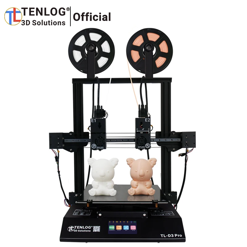 Новый TENLOG TL D3 PRO с TMC2208 независимый двойной экструдер полностью закрытый корпус