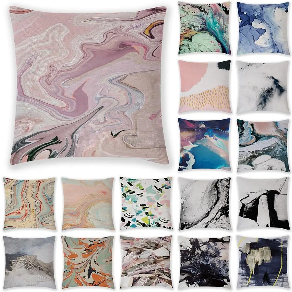 18'' Simple Marble Pattern Linen Pillowcase Sofa Car Cushion Cover Decoration For Home Bedroom Office Car Living Room Decoration
18'' Simple Marble Pattern Linen Pillowcase Sofa Car Cushion Cover Decoration For Home Bedroom Office Car Living Room Decoration