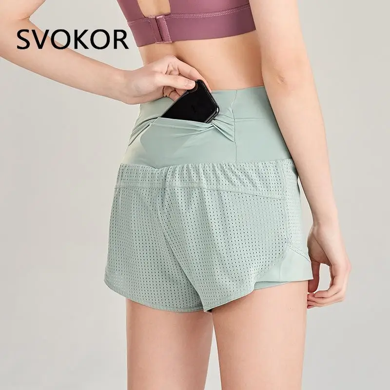 SVOKOR Hollow Out Sport Shorts Women Pocket Double Layer High Waist Fitness Shorts Running Summer Ladies Gym Short Pants Workout
SVOKOR Hollow Out Sport Shorts Women Pocket Double Layer High Waist Fitness Shorts Running Summer Ladies Gym Short Pants Workout