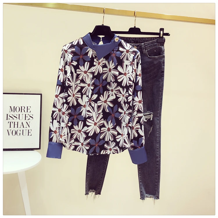 Plus Size Shirts Womens Vintage Floral Print Long Sleeve Chiffon Blouse 2021 Spring Autumn New Office Lady All-Match Tops
Plus Size Shirts Womens Vintage Floral Print Long Sleeve Chiffon Blouse 2021 Spring Autumn New Office Lady All-Match Tops