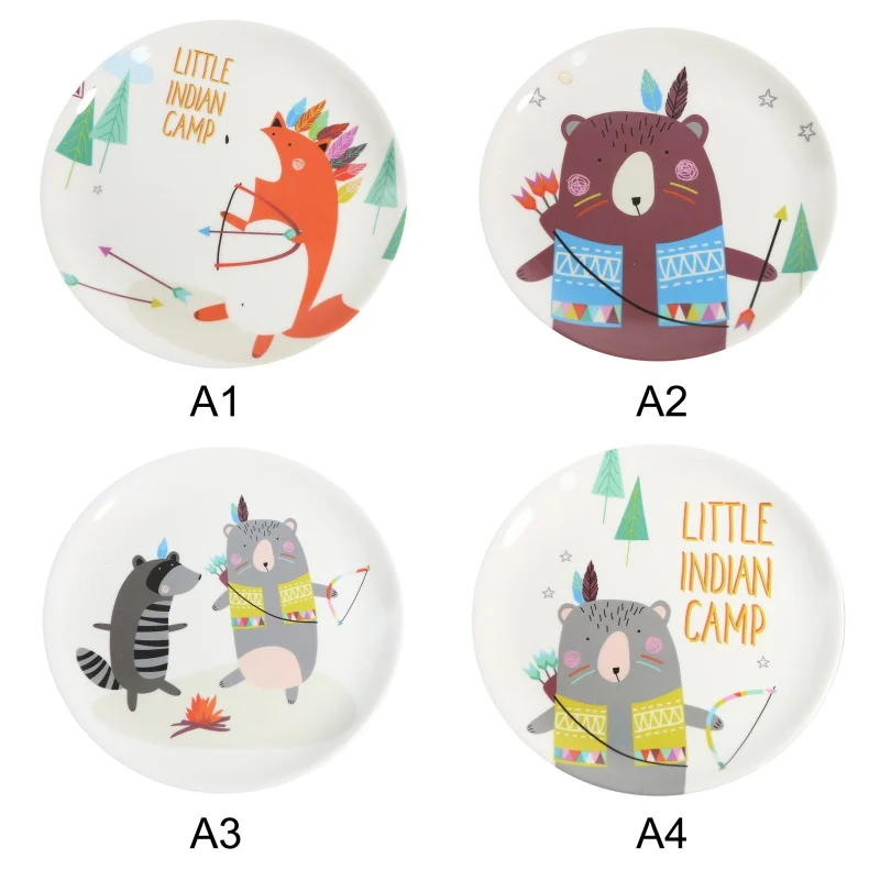 Kitchen Tableware Dessert Dish Cute Cartoon Bear Dinner Plate Snack Tableware Imitation Porcelain Child Round Breakfast Plate 
Kitchen Tableware Dessert Dish Cute Cartoon Bear Dinner Plate Snack Tableware Imitation Porcelain Child Round Breakfast Plate