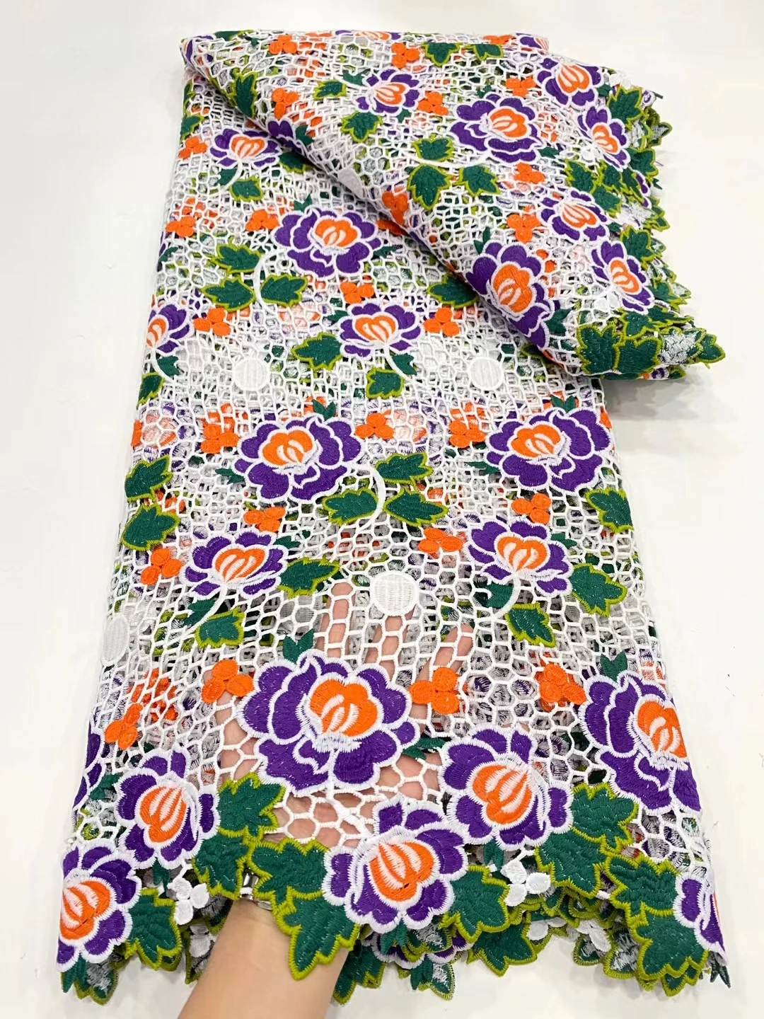 New Arrival Embroidery Cord Lace Fabric 5 Yards African Guipure Lace Fabric for Nigerian Wedding Asoebi Dress EDPG66
New Arrival Embroidery Cord Lace Fabric 5 Yards African Guipure Lace Fabric for Nigerian Wedding Asoebi Dress EDPG66