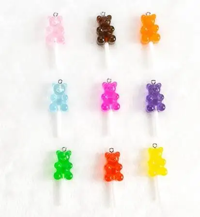 Resin Charms Cute Bear Lollipop Resin Pendants Decoration Crafts For Earring Keychain Finding Jewelry
Resin Charms Cute Bear Lollipop Resin Pendants Decoration Crafts For Earring Keychain Finding Jewelry