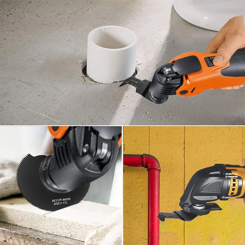 Oscillating Saw Blades, 21 Pcs Fast Fit Mixed Blades Oscillating Saw Blade Kit, Multi Oscillating Tool Accessories Kit
Oscillating Saw Blades, 21 Pcs Fast Fit Mixed Blades Oscillating Saw Blade Kit, Multi Oscillating Tool Accessories Kit