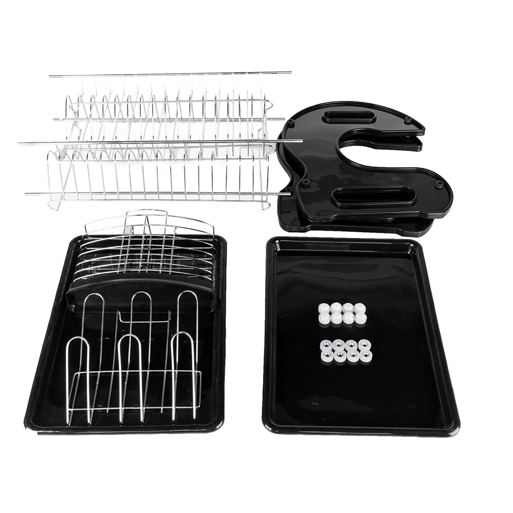 Multifunctional Dual Layers Bowls & Dishes & Chopsticks & Spoons Collection Shelf Dish Drainer Black New
Multifunctional Dual Layers Bowls & Dishes & Chopsticks & Spoons Collection Shelf Dish Drainer Black New