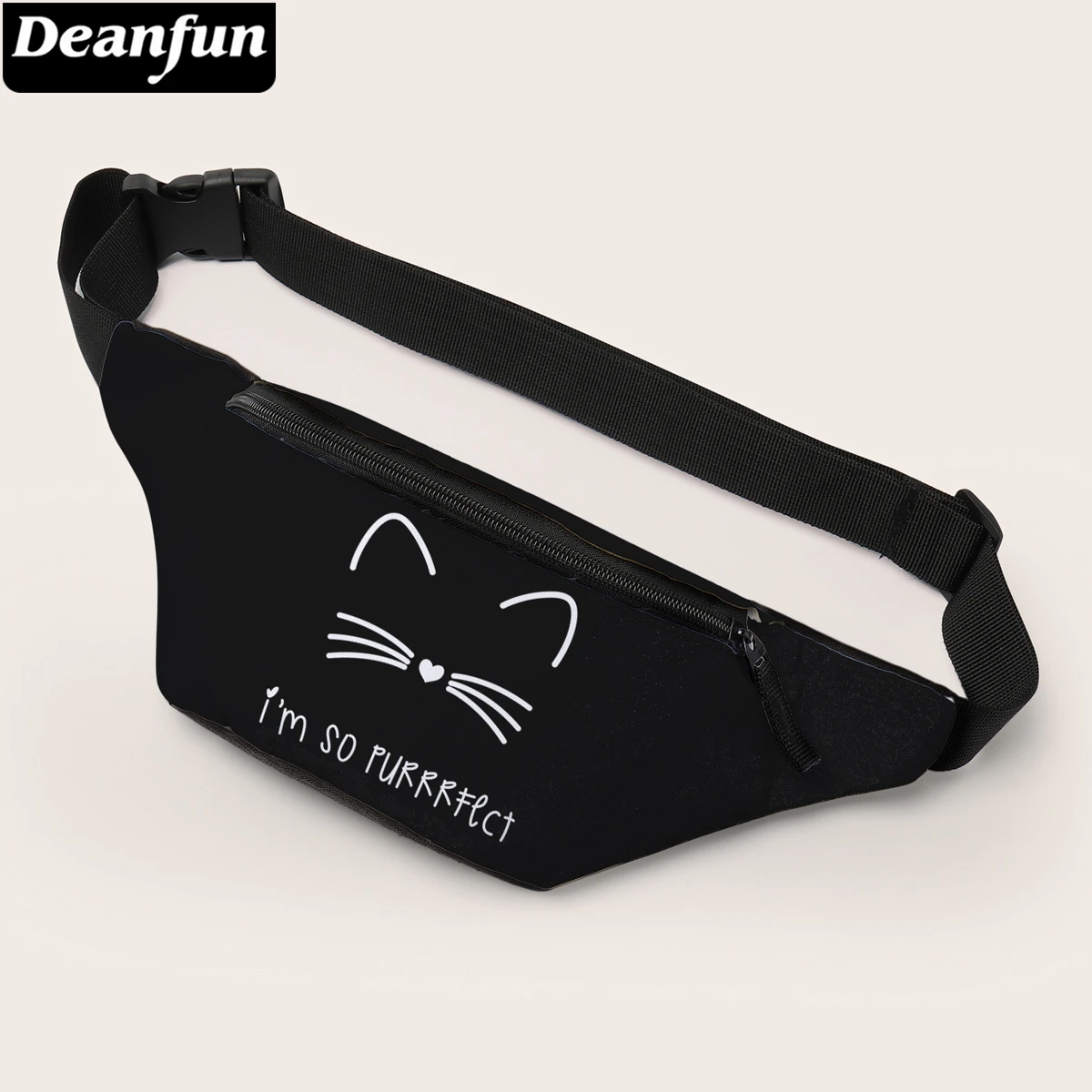 Deanfun Waist Bag 3D Printed Cat Fanny Pack Elegant Balck Pouch Bag For Men And Women 18058
Deanfun Waist Bag 3D Printed Cat Fanny Pack Elegant Balck Pouch Bag For Men And Women 18058