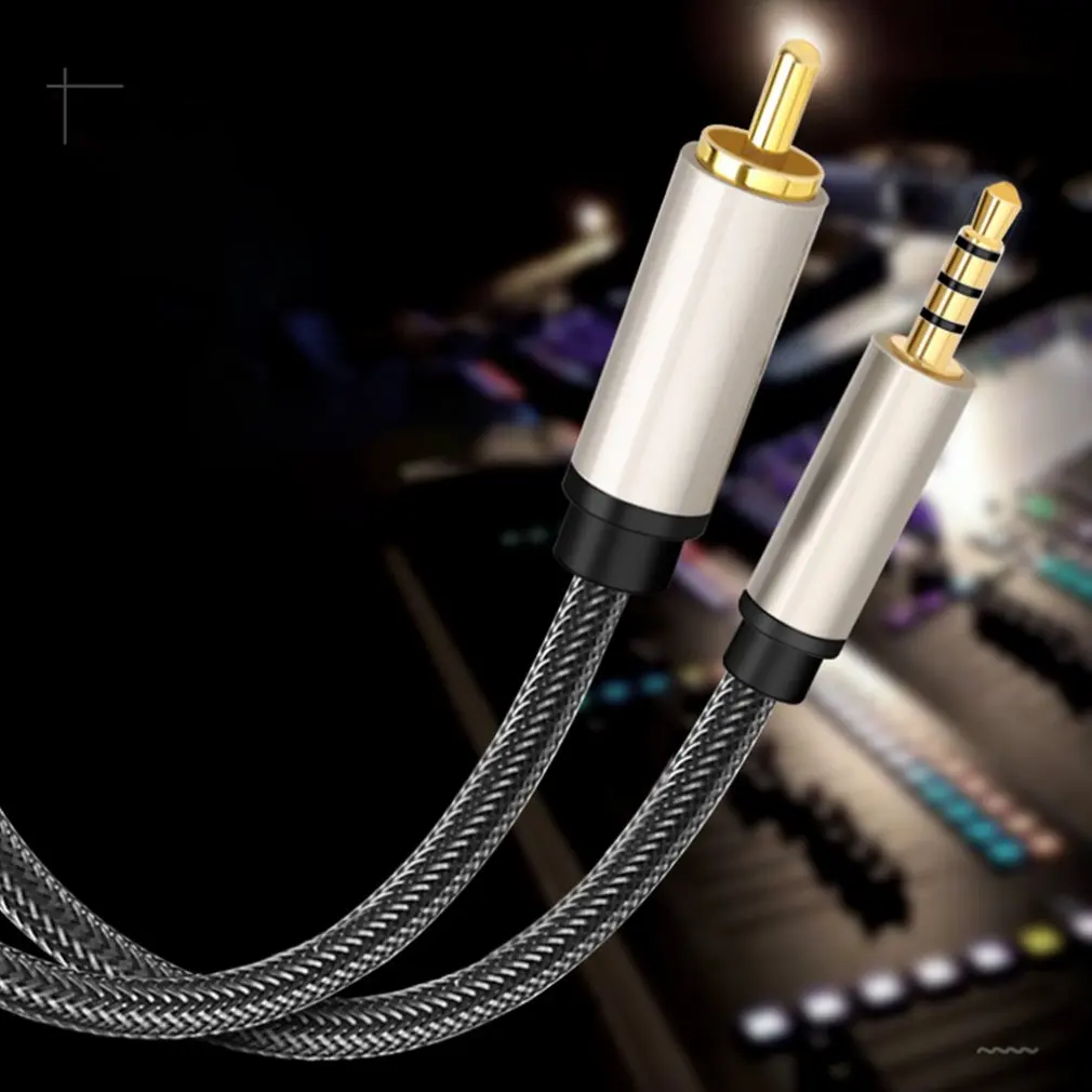 Новинка 2021 цифровой коаксиальный стерео-аудиокабель RCA-3 5 мм с разъемом Aux кабель