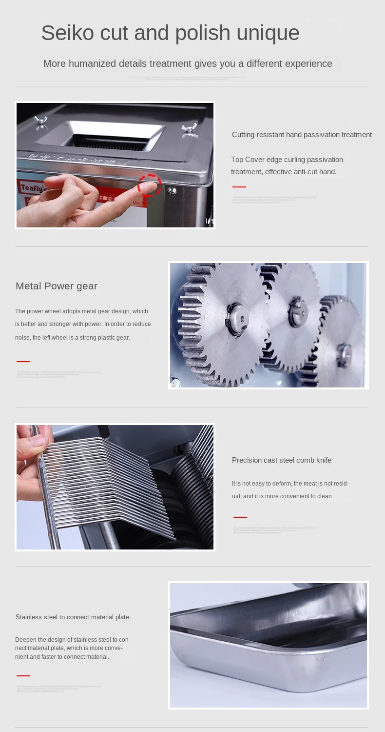New upgrade meat slicer Commercial cut fish slice cutting machine Electric meat slice Home automatic vegetable cutting 220V
New upgrade meat slicer Commercial cut fish slice cutting machine Electric meat slice Home automatic vegetable cutting 220V