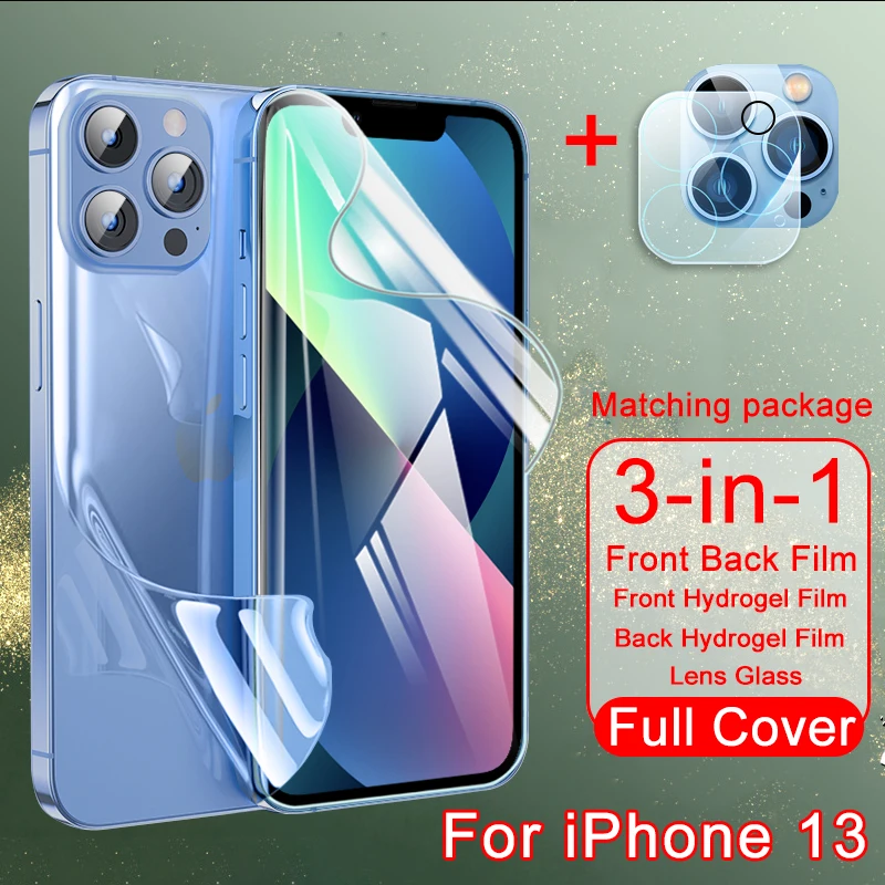 Full Cover Hydrogel Film For iPhone 13 Pro Max 12 mini 11 X XR XS Screen Protector 7 8 Plus SE 2020 Camera Lens Protection Glass
Full Cover Hydrogel Film For iPhone 13 Pro Max 12 mini 11 X XR XS Screen Protector 7 8 Plus SE 2020 Camera Lens Protection Glass