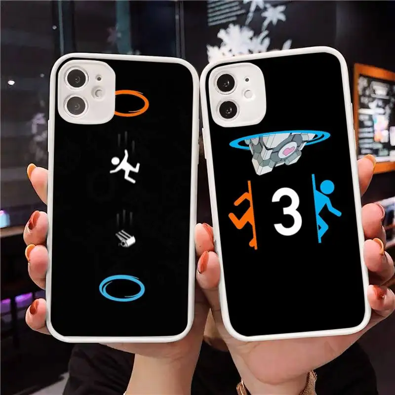 new Portal 2 game Wheatley Chell Phone Case Matte Transparent for iPhone 7 8 11 12 s mini pro X XS XR MAX Plus cover funda
new Portal 2 game Wheatley Chell Phone Case Matte Transparent for iPhone 7 8 11 12 s mini pro X XS XR MAX Plus cover funda