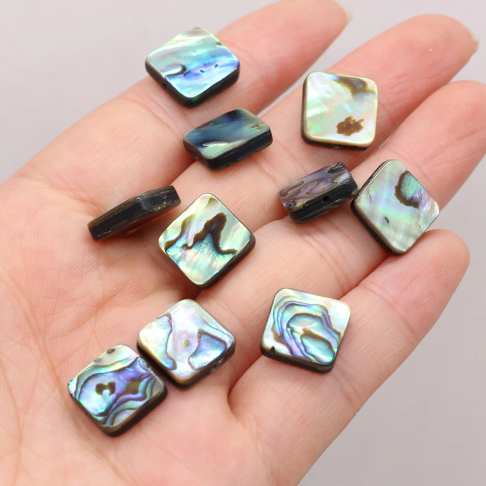 10Pcs New Style Square Abalone Beads With Hole Loose Beads For DIY Jewelry Making Bracelet Earring Ring Accessory
10Pcs New Style Square Abalone Beads With Hole Loose Beads For DIY Jewelry Making Bracelet Earring Ring Accessory