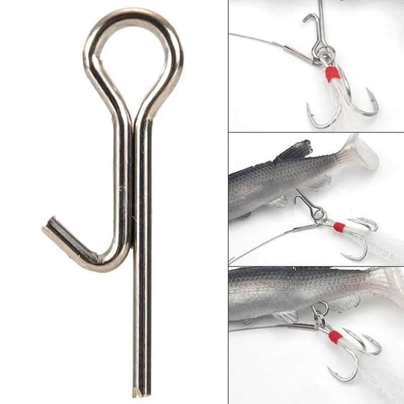 100pcs Stainless steel soft bait Stinger spike fishing soft lure Latch pin rigs String Hook Connector Needle Accessories
100pcs Stainless steel soft bait Stinger spike fishing soft lure Latch pin rigs String Hook Connector Needle Accessories