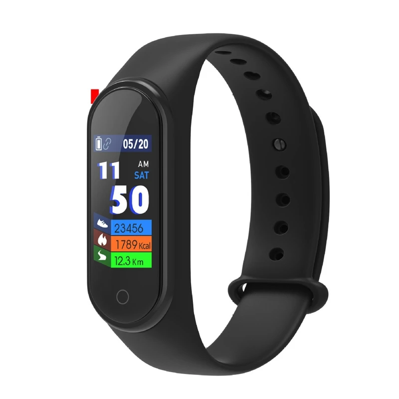 Водонепроницаемый смарт-браслет IP67 с пульсометром, тонометром, монитором сна, фитнес-трекером, черный 
Водонепроницаемый смарт-браслет IP67 с пульсометром, тонометром, монитором сна, фитнес-трекером, черный