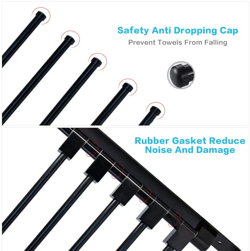 Matte Black Towel Holder Porte Serviettes Salle Bain Kitchen Bathroom Toalha Banheiro Toallero Adhesivo Towel Rack Accessories
Matte Black Towel Holder Porte Serviettes Salle Bain Kitchen Bathroom Toalha Banheiro Toallero Adhesivo Towel Rack Accessories