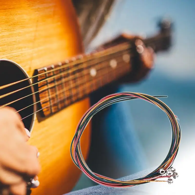Guitar Replace String Guitar Part Colorful for Set Of Strings Guitar Strings Guitar Accessories Creative Rainbow 1M Tunes
Guitar Replace String Guitar Part Colorful for Set Of Strings Guitar Strings Guitar Accessories Creative Rainbow 1M Tunes