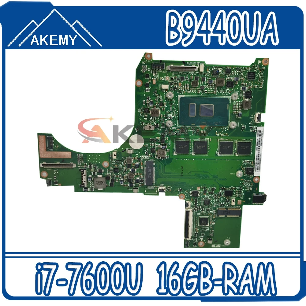 Akemy для ASUS B9440UAV B9440UA B9440U всеобщая плата B9440UA материнская плата с i7-7600U Процессор 16GB-RAM
Akemy для ASUS B9440UAV B9440UA B9440U всеобщая плата B9440UA материнская плата с i7-7600U Процессор 16GB-RAM