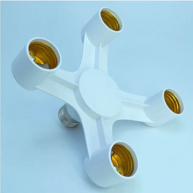 4 in 1 E27 Lamp Holder Converters Lamp Adapter Socket Splitter 220V Adaptor Bulb Converter Holder 4 Heads Lighting Accessories
4 in 1 E27 Lamp Holder Converters Lamp Adapter Socket Splitter 220V Adaptor Bulb Converter Holder 4 Heads Lighting Accessories
