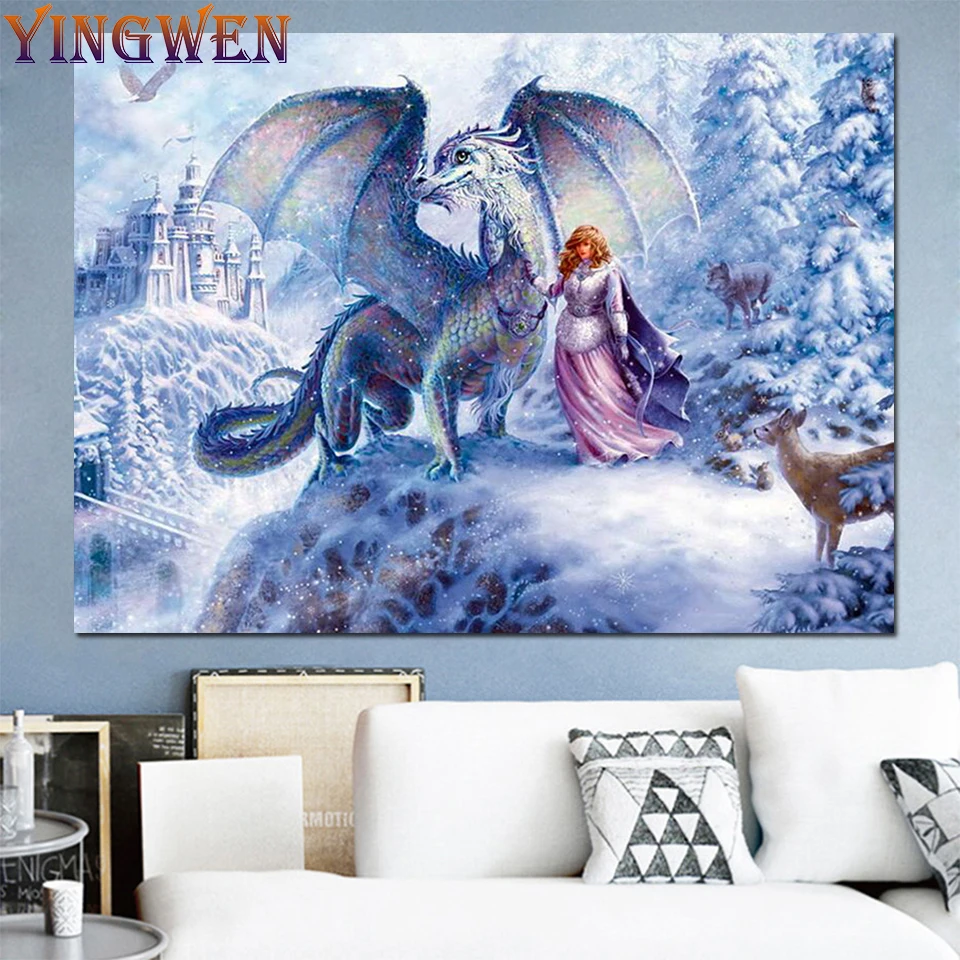 5D Diy Diamond Embroidery Dragon Castle Snow Deer Diamond Painting Princess Full Diamond Mosaic Picture Of Rhinestone Art Decor
5D Diy Diamond Embroidery Dragon Castle Snow Deer Diamond Painting Princess Full Diamond Mosaic Picture Of Rhinestone Art Decor