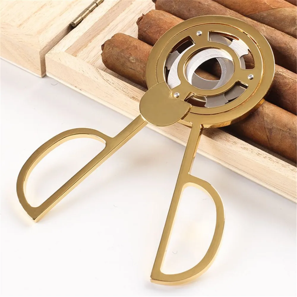 Handheld Triple 3 Blades Stainless Steel Gold Plated Cigar Cutter Pocket Gadgets Tool Cutter Knife Cuban Cigars Scissors
Handheld Triple 3 Blades Stainless Steel Gold Plated Cigar Cutter Pocket Gadgets Tool Cutter Knife Cuban Cigars Scissors