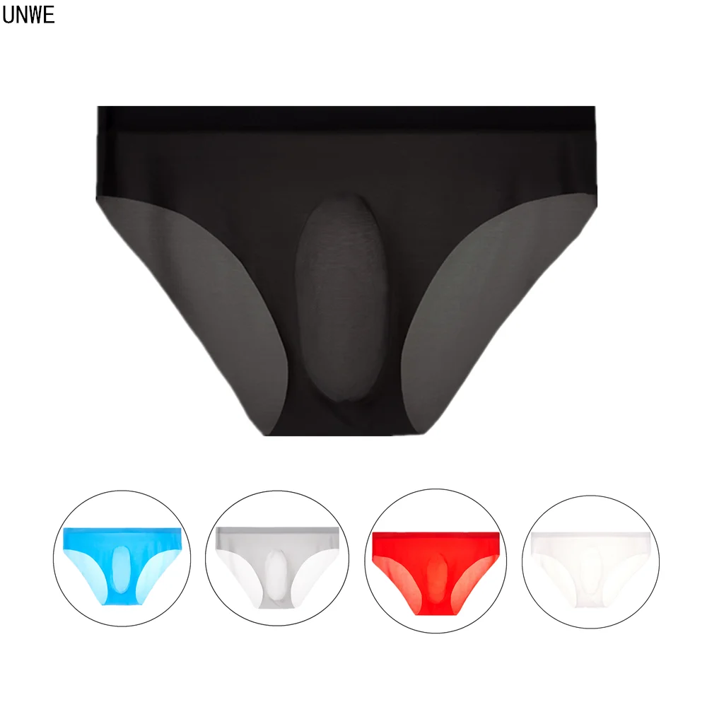 3D Punch Ice Silk Мужское нижнее белье бесшовные нейлоновые трусы ультра тонкие Гей