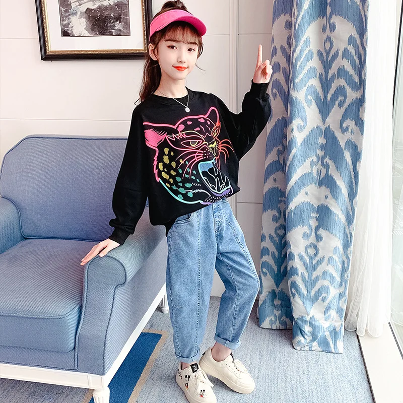 New Loose Cartoons Children's Clothes Baby Girls Tops+ Pants 2pcs/Set Kids Spring Summer Costume Toddler Teenage Clothing
New Loose Cartoons Children's Clothes Baby Girls Tops+ Pants 2pcs/Set Kids Spring Summer Costume Toddler Teenage Clothing