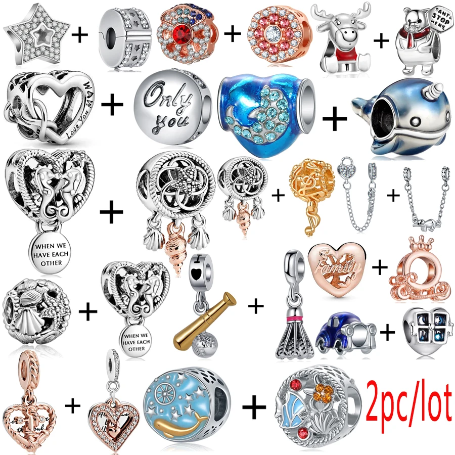 2pcs/lot Hearts Dreamcatcher Tortoise Flowers Beads Fit Brand Charms Bracelets & Bangles for Women DIY Stars Pendants Jewelry 
2pcs/lot Hearts Dreamcatcher Tortoise Flowers Beads Fit Brand Charms Bracelets & Bangles for Women DIY Stars Pendants Jewelry