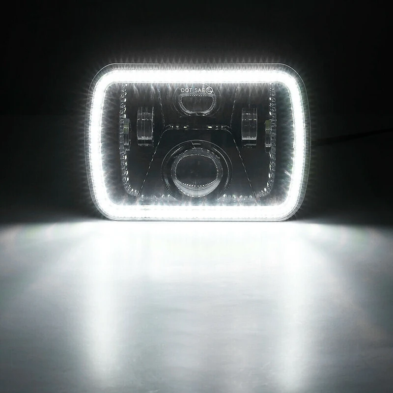 250 Watt Square 7 Inch (5X7)/(7X6) LED Truck Headlights (Left and Right Eyes Without Aperture) Daytime Running Lights
250 Watt Square 7 Inch (5X7)/(7X6) LED Truck Headlights (Left and Right Eyes Without Aperture) Daytime Running Lights