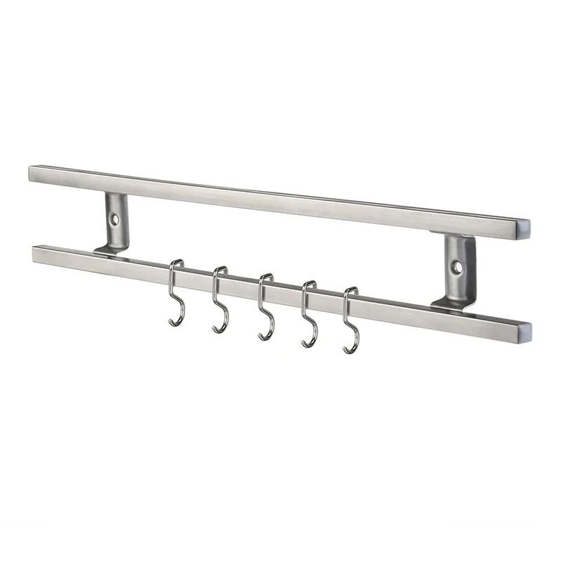 Wall Mounted 304 Stainless Steel Magnetic Knife Holder Double Bar Easy Storage Knife Rack Strip for Kitchen Utensil Tool Hook
Wall Mounted 304 Stainless Steel Magnetic Knife Holder Double Bar Easy Storage Knife Rack Strip for Kitchen Utensil Tool Hook