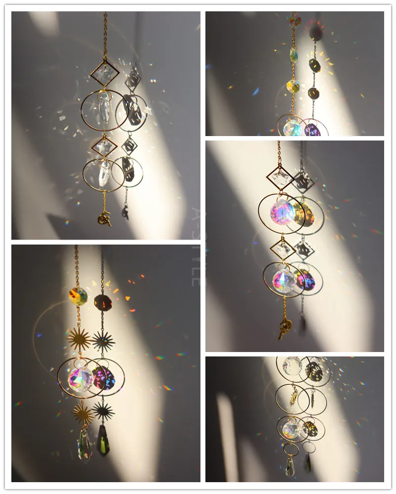 Handmade Sun Catcher - Fairy on The Moon Geometric sun suncatcher gold plated rainbow Maker | Window Hanging
Handmade Sun Catcher - Fairy on The Moon Geometric sun suncatcher gold plated rainbow Maker | Window Hanging