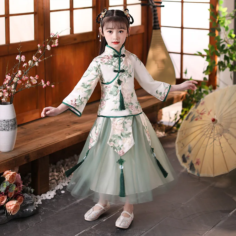 Dress Ancient Chinese Hanfu Tradition Stage Dance Costume Girl Asian Clothes Kids Palace Chinese Wedding Oriantal Cheongsam
Dress Ancient Chinese Hanfu Tradition Stage Dance Costume Girl Asian Clothes Kids Palace Chinese Wedding Oriantal Cheongsam