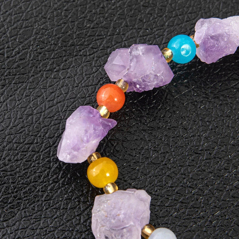 Crystal Amethysts Beads Bracelet Irregular Gravel Quartz Bangles Healing Stones Charm Gifts for Women Men Jewelry Gift
Crystal Amethysts Beads Bracelet Irregular Gravel Quartz Bangles Healing Stones Charm Gifts for Women Men Jewelry Gift