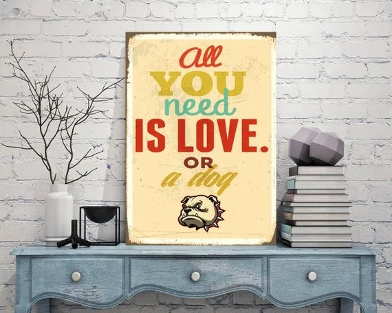 Все, что вам нужно-это любовь или собака, ретро металлический жестяной знак, это любовь, металлический постер
Все, что вам нужно-это любовь или собака, ретро металлический жестяной знак, это любовь, металлический постер