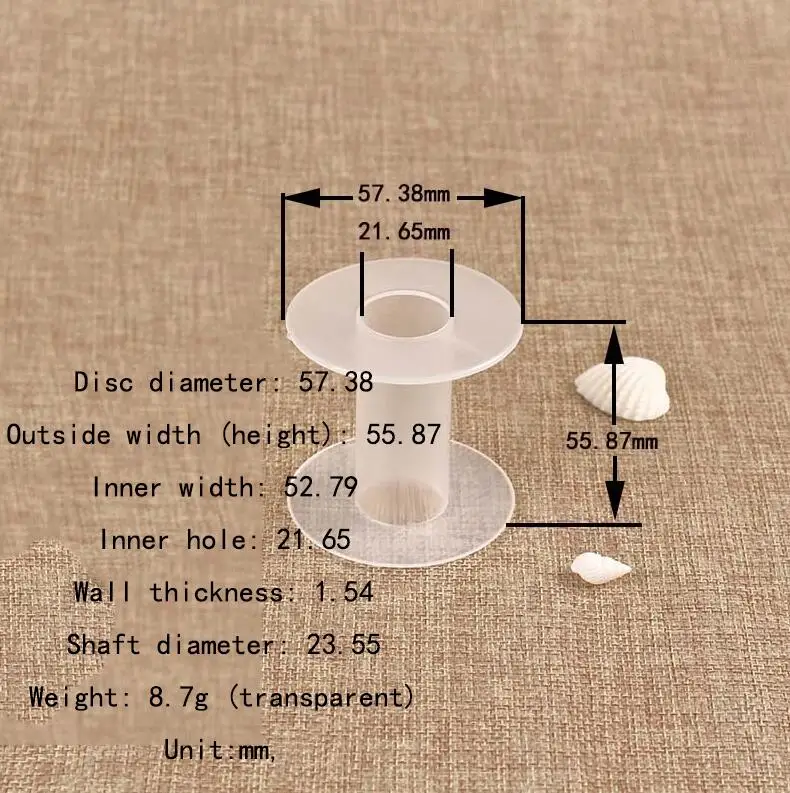 Пластиковые катушки 1 шт. 57x5 5 мм, катушки для колес, пустые катушки, катушки для проволоки, ролик для обмотки для дома, все виды лент для кружевной веревки 
Пластиковые катушки 1 шт. 57x5 5 мм, катушки для колес, пустые катушки, катушки для проволоки, ролик для обмотки для дома, все виды лент для кружевной веревки