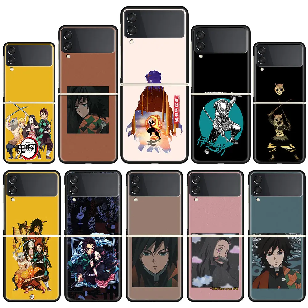 Folding Phone Case Cover For Samsung Galaxy Z Flip Black PC Hard Shell Z Flip3 5G Funda Coque Demon Slayer Kimetsu No Yaiba
Folding Phone Case Cover For Samsung Galaxy Z Flip Black PC Hard Shell Z Flip3 5G Funda Coque Demon Slayer Kimetsu No Yaiba