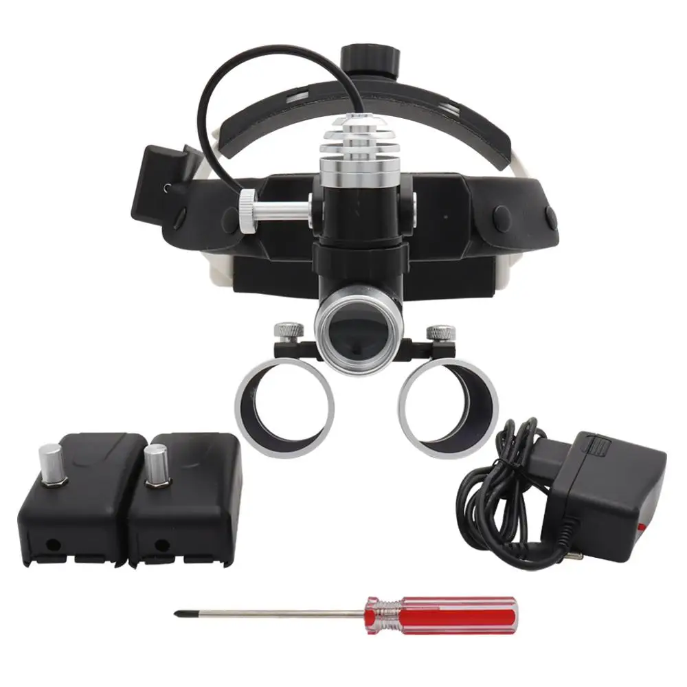 3.5X420mm Dental Loupe Dental Lab Medical Loupe Magnification Binocular Dental Magnifier Surgery Surgical 5W Headlight Black 
3.5X420mm Dental Loupe Dental Lab Medical Loupe Magnification Binocular Dental Magnifier Surgery Surgical 5W Headlight Black